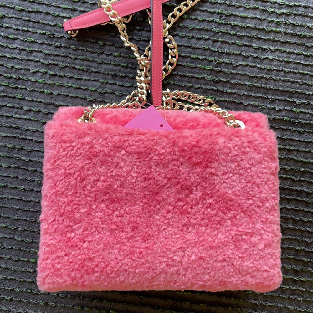 Kate Spade Natalia Foux Fur small flap crossbody - Picture 3 of 16